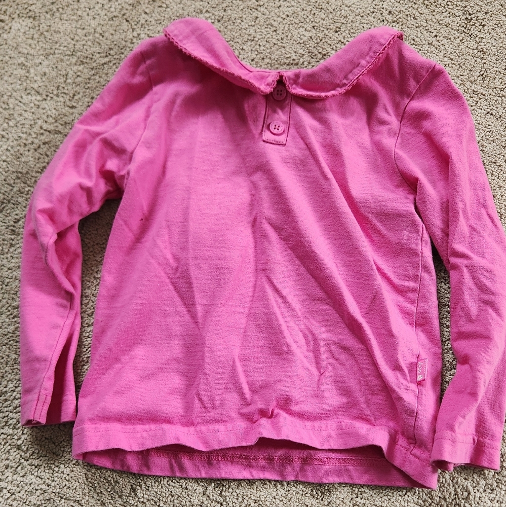 Pink Kids Long Sleeve Shirt